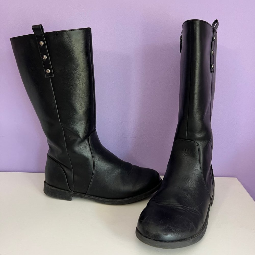 Children's Place Girl's Black Tall Boots Size 2
